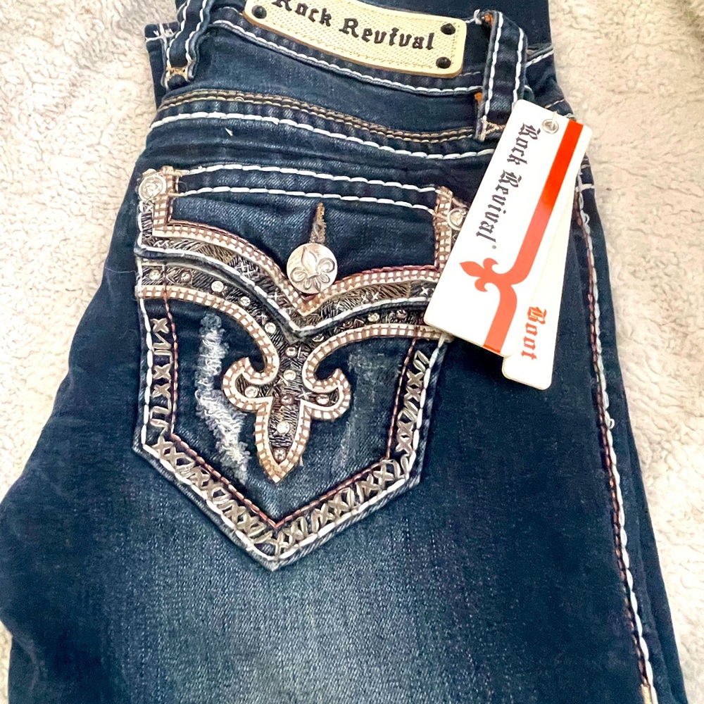 Tibbie size 25 rock revival jeans.